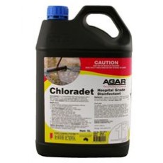 CH5 AGAR CHLORADET - FOAM BLEACH CLEANER AND SANITISER 5LT